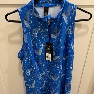 Greyson Women's Vibrant Blue Patterned Tank Top